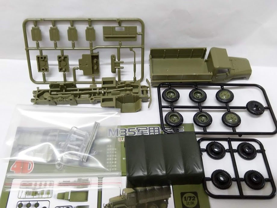 4D 1/72 scale US M35 2½-ton 6x6 Cargo Military transport Truck model kit