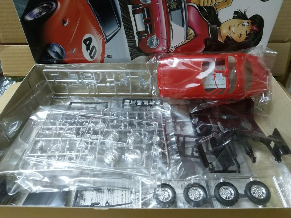 Aoshima 1:24 plastic model car - Mecha-Doc Classic Toyota Sport S800 racing car