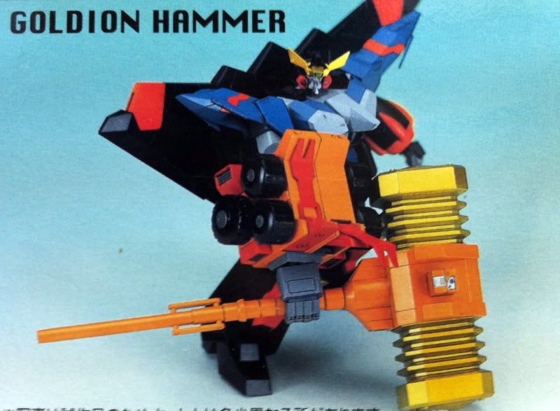 Aoshima Gaogaigar Gaofighgar with weapon connected Golden Hammer model kit