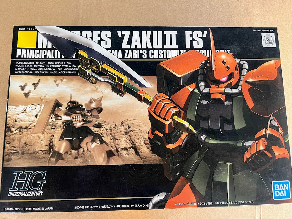 Bandai Gundam 1/144 HGUC Zeon MS-06 II FS Duke Zabi's Zaku model kit Rare !