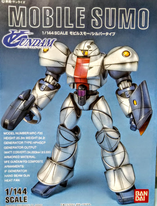 Bandai ∀ Turn A Gundam 1/144 Mobile Suit Sumo Silver model kit