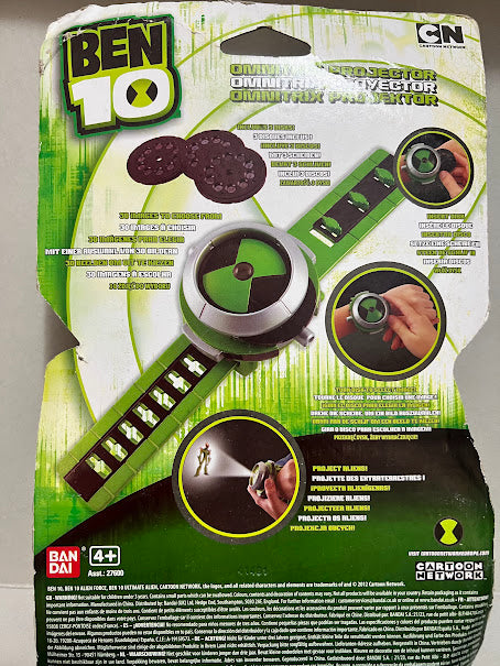 Bandai Ben 10 Alien Force Omnitrix Illuminator Reloj 30 imágenes en total Raro