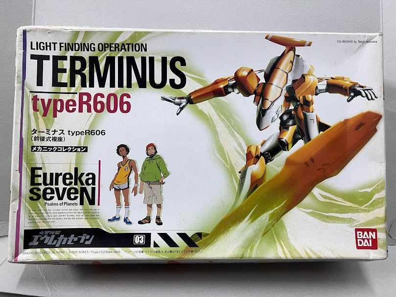 Bandai Eureka seven terminus TypeR606 Robot Action model kit (box is wear)
