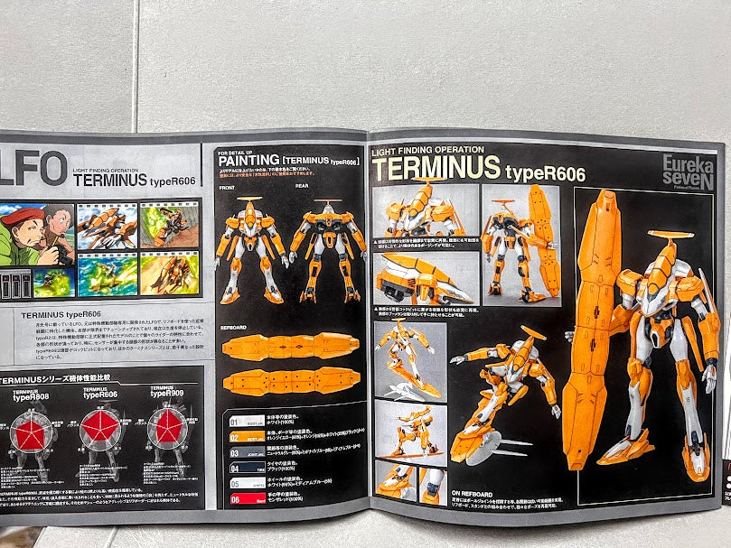 Bandai Eureka seven terminus TypeR606 Robot Action model kit (box is wear)