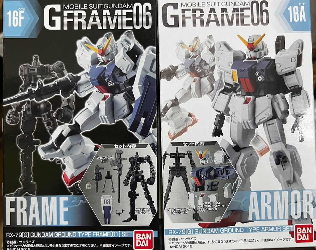 Bandai Gundam G-Frame & Armor 06 action figure - RX-79(G) Gundam Ground type kit