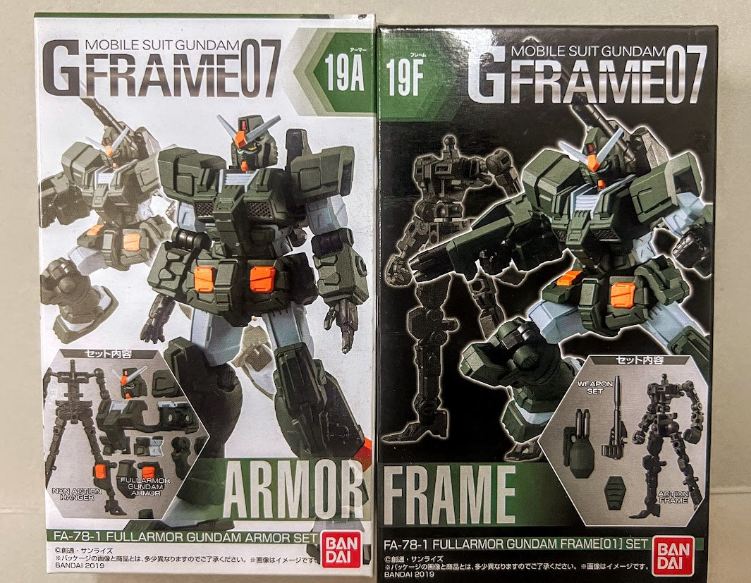 Bandai Gundam G-Frame & Armor 07 action figure - FA-78-1 Armor Gundam type kit
