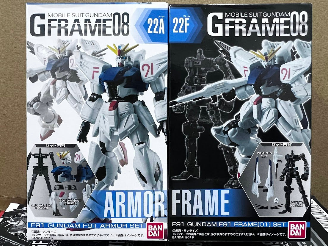 Bandai Gundam G-Frame & Armor 08 action figure - Gundam F91 model kit