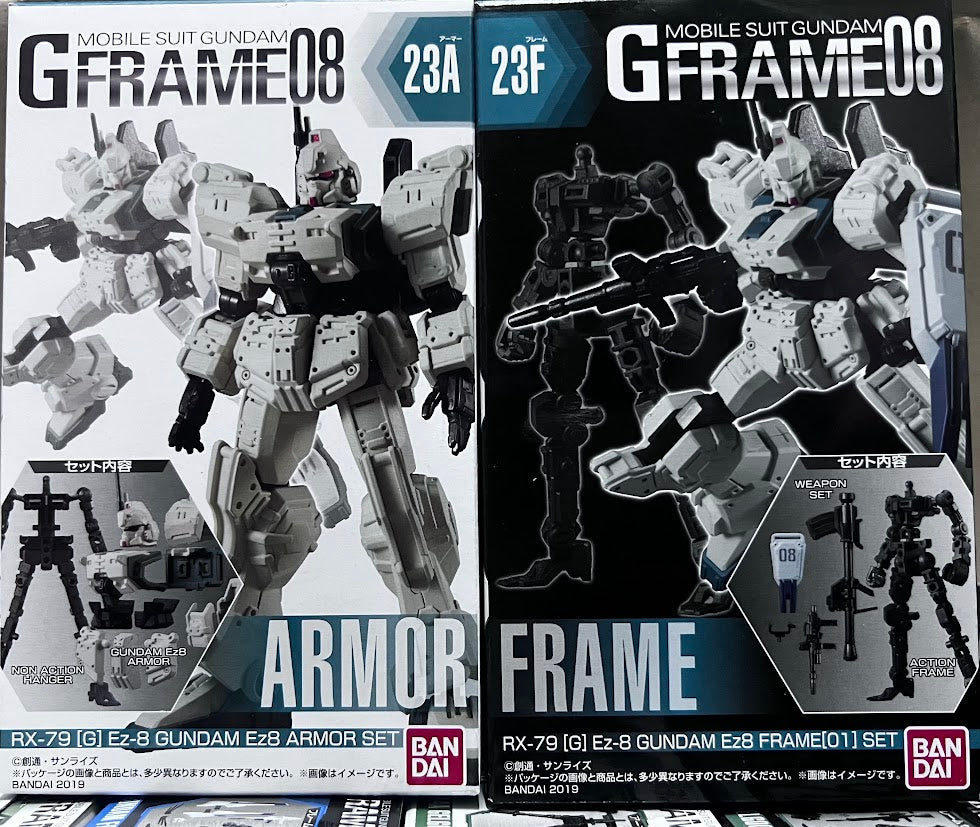 Bandai Gundam G-Frame & Armor 08 action figure - RX-79(G)  Ez8 Gundam type kit