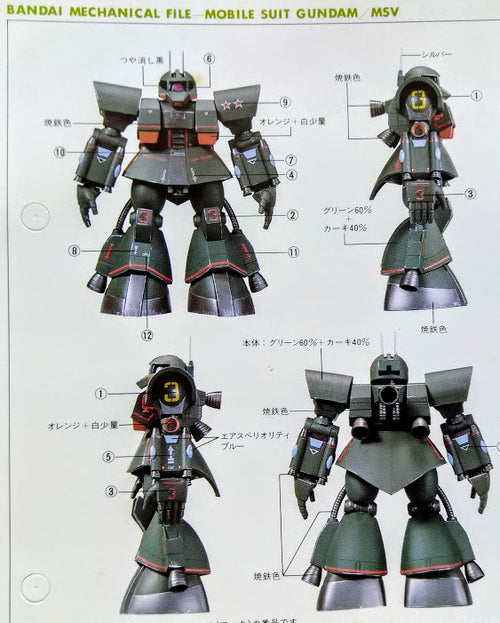 Bandai Gundam 0079 1/144 Zeon Mobile Suit MS-06Z Psychommu Zaku MSV model kit