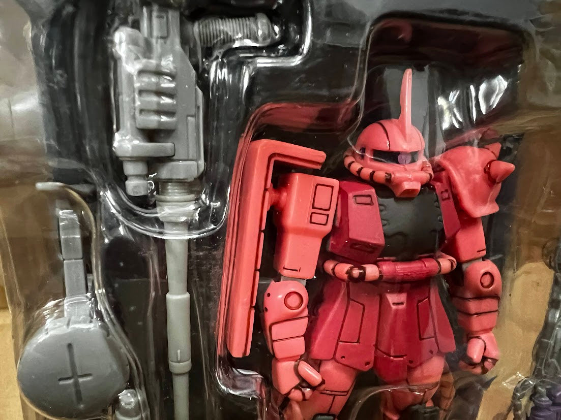 Bandai Gundam 0079 MIA action figure Zeon's MS-06S Char's Zaku II weapon box set