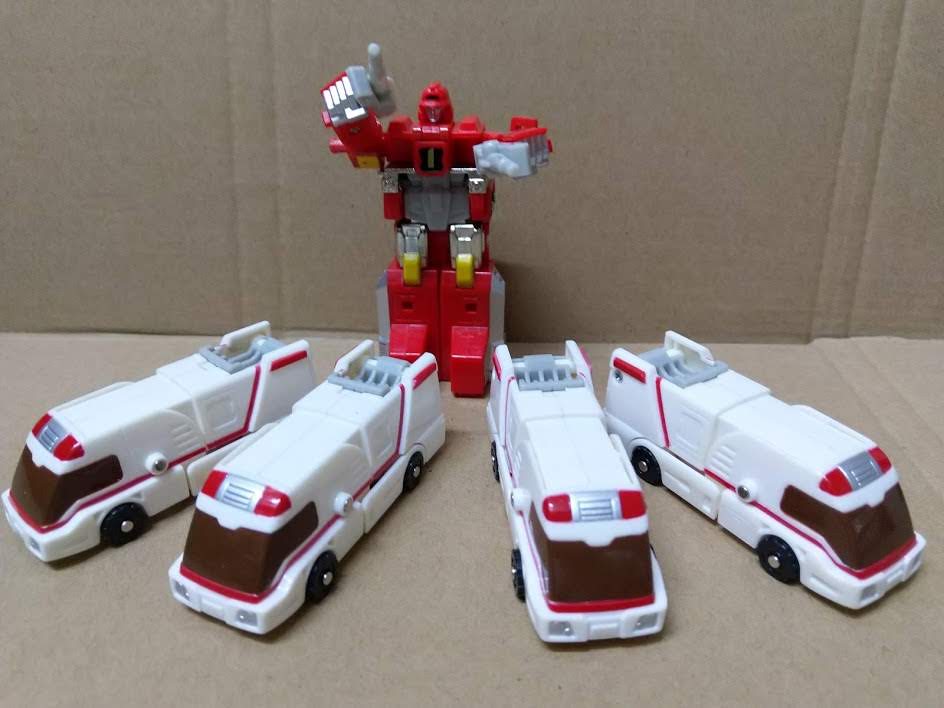 Bandai MRR Machine Robo Rescue 04 Red Wing HyperFire Transform figure マシンロボレスキュー