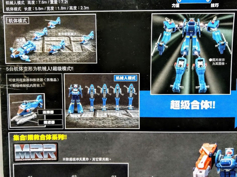 Bandai MRR Machine Robo Rescue 03 Yellow Gear Hyper Drill Transform figure マシンロボ