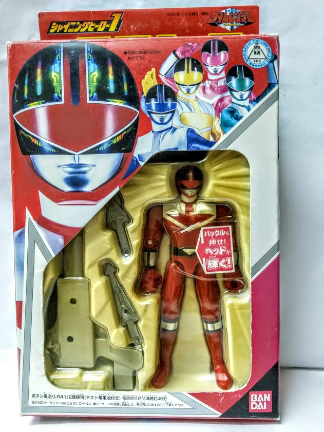 Power rangers Time force Red action 5 inches ranger figure weapon Light fuction (old packing)