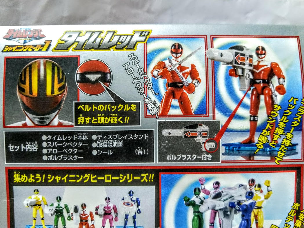 Power rangers Time force Red action 5 inches ranger figure weapon Light fuction (old packing)