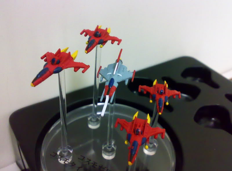 Star Blazers Mecha Collection - EDF Cosmo Tiger Torpedo Squadron mini model kit