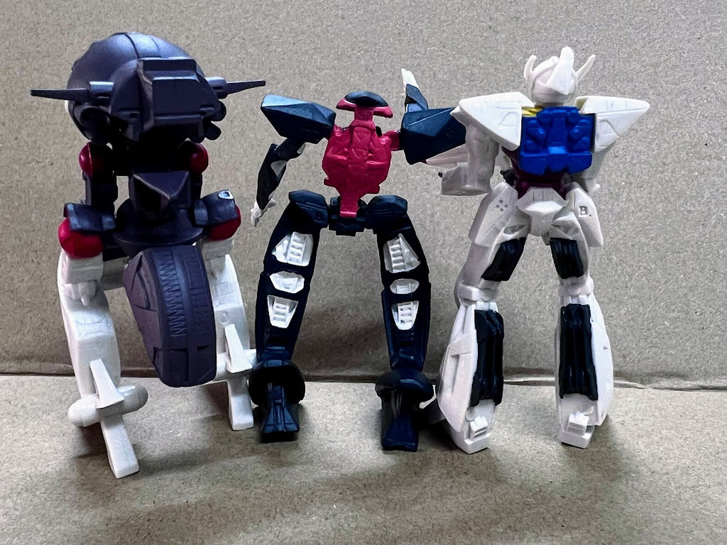 Bandai Turn A Gundam, Wodom, Flat MS gashapon figures 9cm 3.5inches 1999 rare