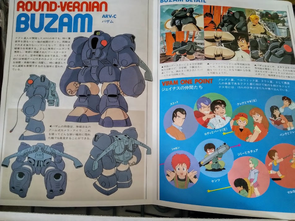 Bandai Galactic Drifter Vifam SF 1/144 RV Buzam battle robot Classic model kit