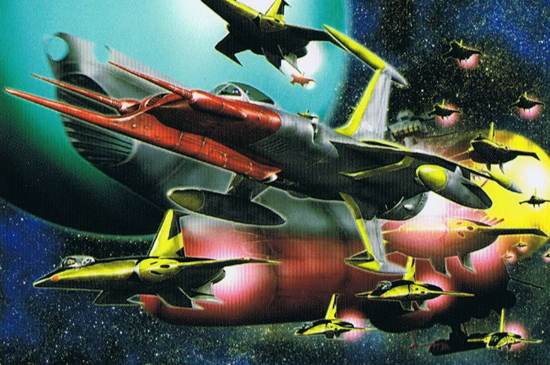 Star Blazers Mecha Collection - EDF Cosmo Tiger Torpedo Squadron mini model kit