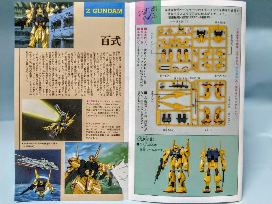Bandai Z Gundam 1/144 Mobile Suit AEUG Shiki MSN-00100 classic model kit