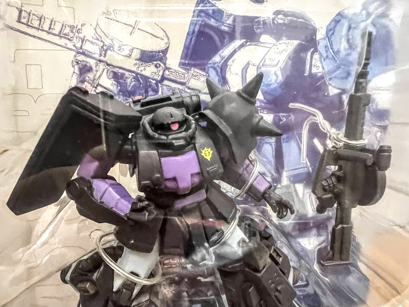 Bandai FW Fusion Works Gundam action figure - 0079 MS-06R-1A Zaku II Dark Star