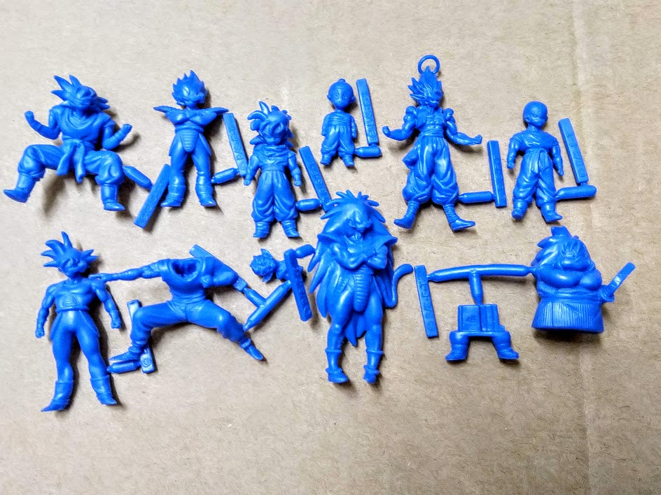 Bandai Dragon Ball gashapon collection 12 mini action figures set Blue rare lot