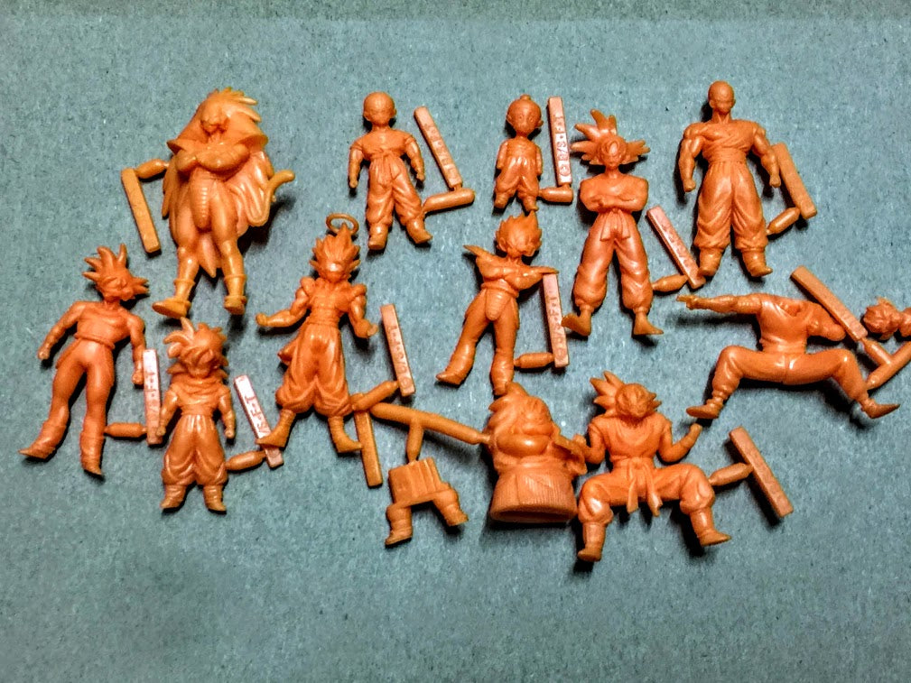Bandai Dragon Ball gashapon 12 mini action figures set Orange rare lot