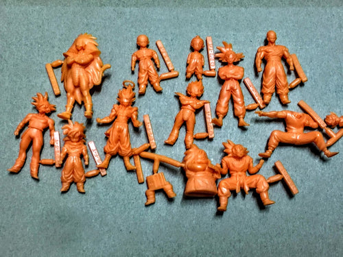 Bandai Dragon Ball gashapon 12 mini action figures set Orange rare lot