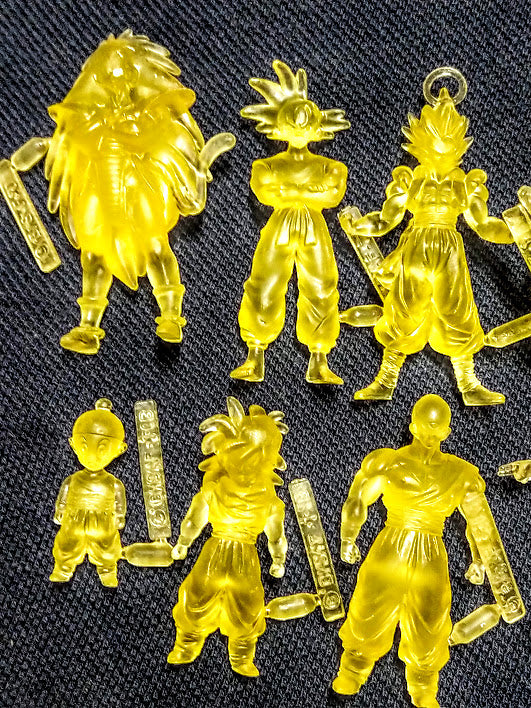 Bandai Dragon Ball gashapon collection 12 mini action figures Yellow lot rare