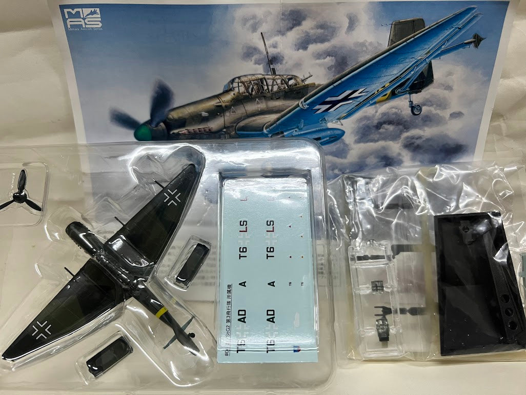 Cafereo 1/144 Aircraft WWII German Luftwaffe Dive Bomber #4 Stuka III/StG2