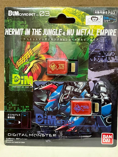 Digimon Vital Bracelet Digital Monster DIM card Hermit in Jungle Nu Metal Empire