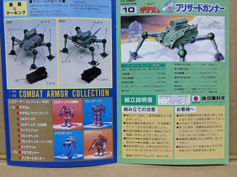 Doyusha Combat Armor Battletech Dougram Abitate GrabGunner 1/200 model kit