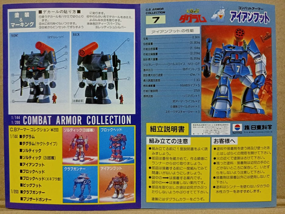 Doyusha combat armor Battletech Dougram - Thunderbolt Ironfoot 1/144 model kit