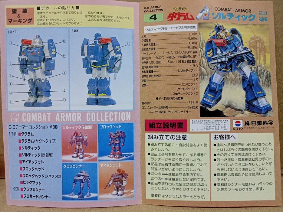 Doyusha combat armor Battle Dougram - Soltic H8-RF Korchima Spl.1/144 model kit