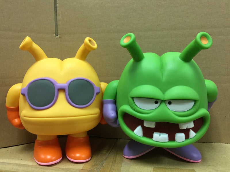 Bandai Dr.Slump Arale action figure x 2 Aliens Nicola & Assistant 6.5 inches
