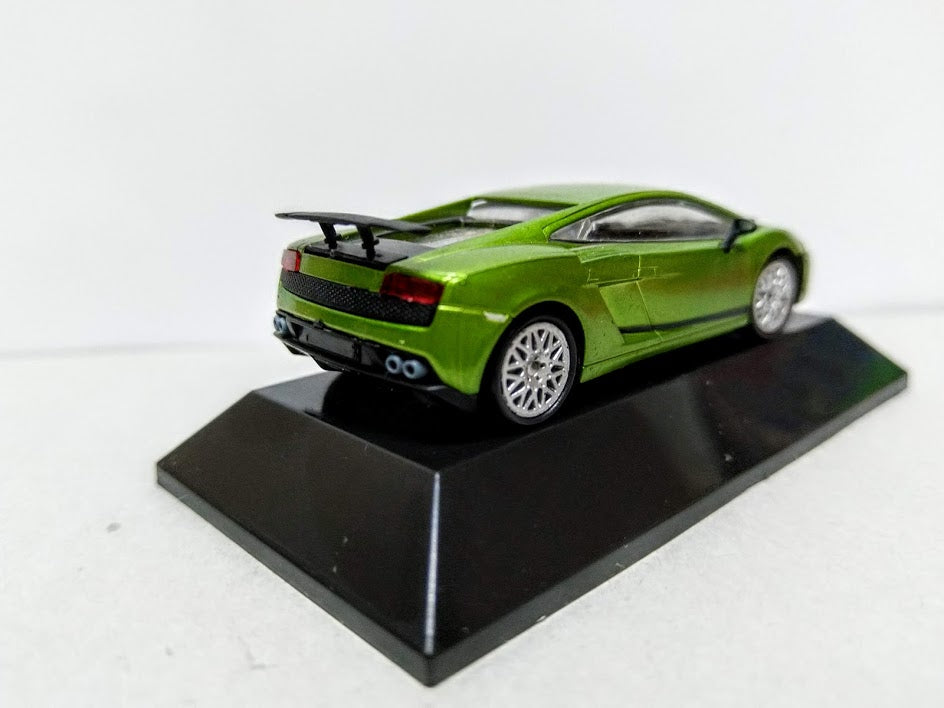 F-Toys 1/64 Sport Racing Car Lamborghini Gallardo Silver Green model kit