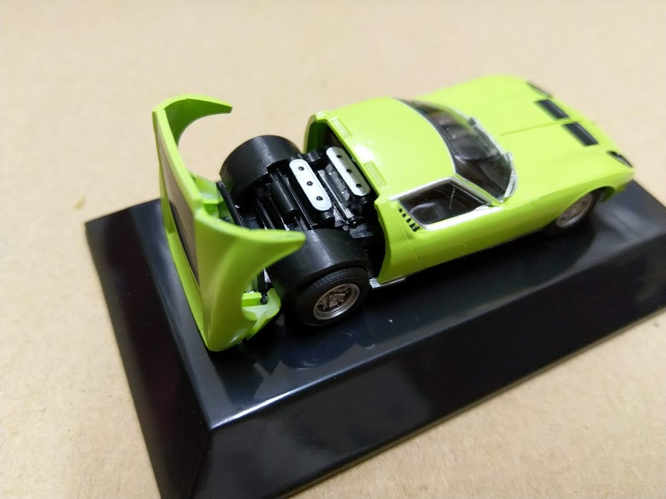 F-Toys 1/64 HO Sport Racing Car Lamborghini next Miura P400 model Green
