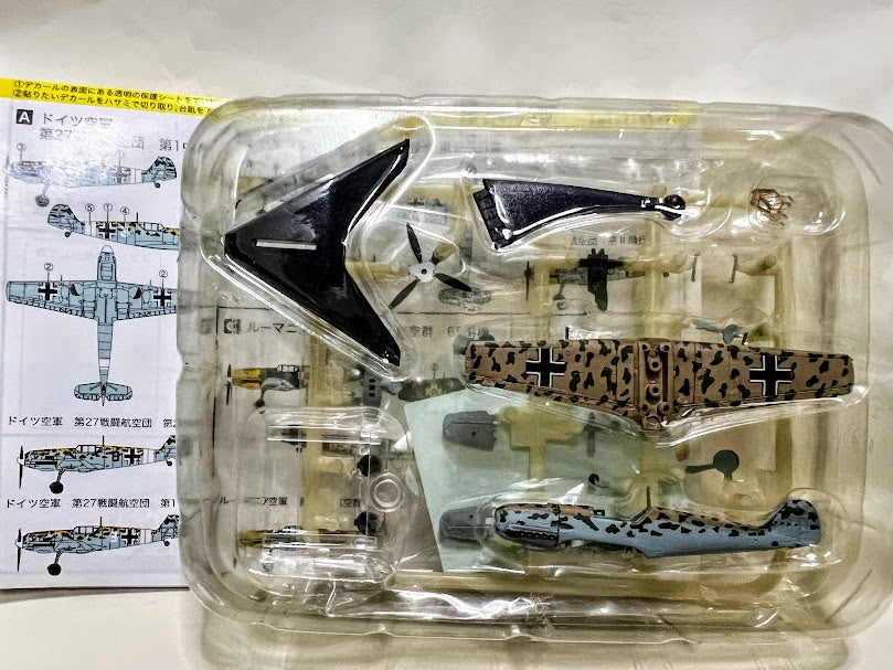 F-Toys 1:144 WKC 7 WWII Aircraft kit 03A Messerschimitt Bf109E-4 Luftwaffe1/JG27