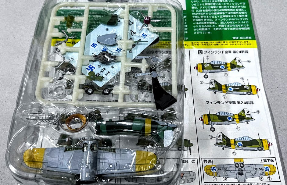 F-toys 1/144 WKC 9 model kit - 01C Finland Finnish air force Buffalo B339
