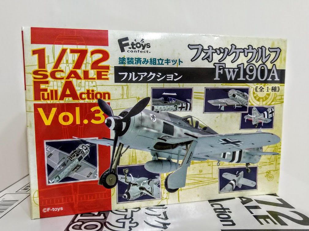 F-Toys 1/72 Full Action model kit German Luftwaffe Focke-Wulf FW190A Fighter