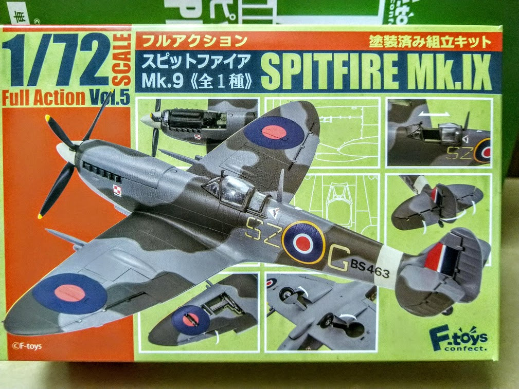 F-Toys 1/72 Full Action model kit - RAF Super Marine Spitfire Mk.IX 9 fighter