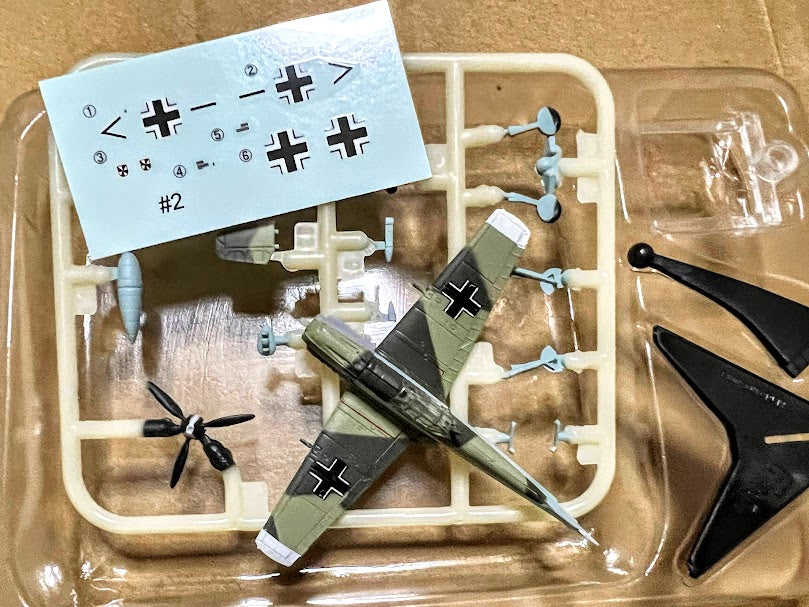 F-toys 1/144 Aviation Fans #02 Luftwaffe Bf109E-4 Messerschmitt Franz von Werra