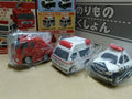 F-toys Cute Q Car Emergency Vehicle Police, Ambulance & Fire engine wind-up set (3 pcs)