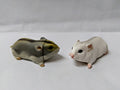 Furuta kaiyodo Choco egg animal figure - Grey and White Hamster