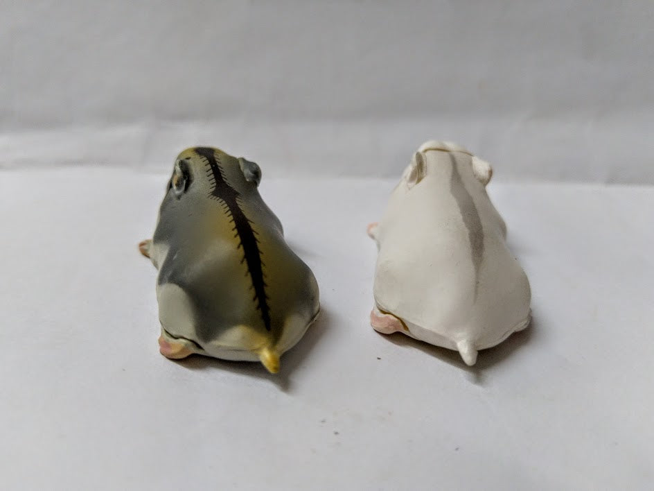 Furuta kaiyodo Choco egg animal figure - Grey and White Hamster