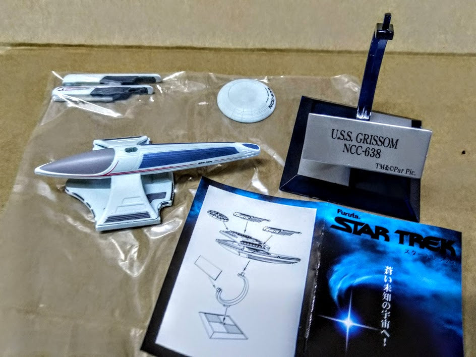 Furuta Star trek Alpha 3 - USS Grissom NCC-638 Starship kit sealed 3 inches