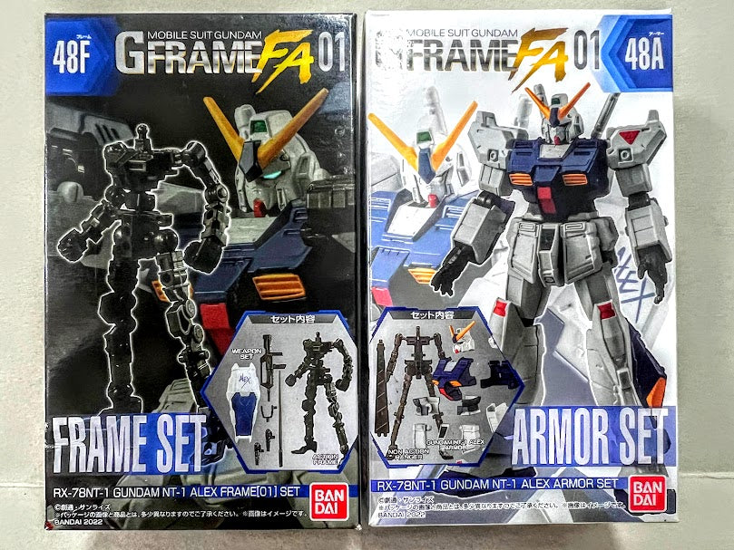 Bandai Gundam G-Frame & Armor 01 action figure - RX-78 Gundam Alex NT-1 type kit