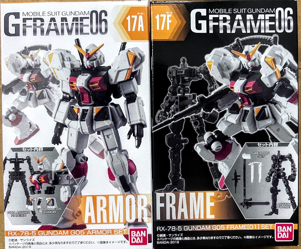 Bandai Gundam G-Frame & Armor 06 action figure - Gundam RX-78-5 prototype set