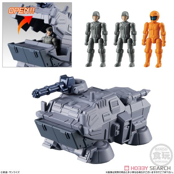 Bandai Gundam Micro wars action figure - Hover Truck Bloodhound & Crew