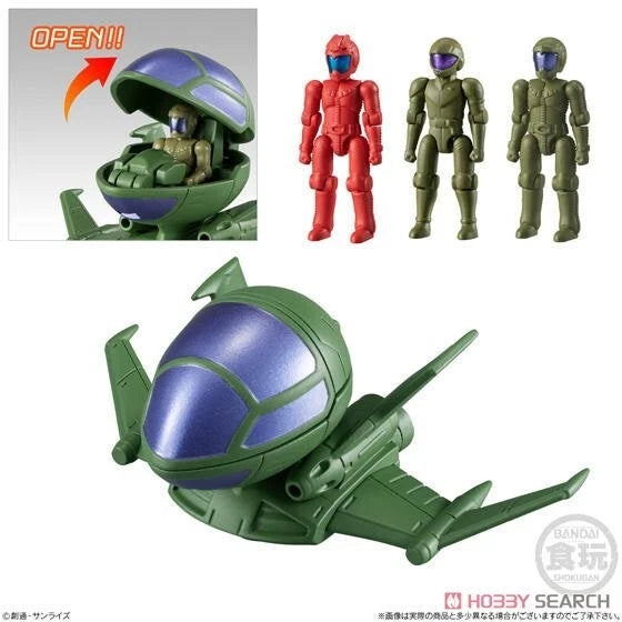 Bandai Gundam Micro wars action figure - Zeon Dopp Standard Fighter Crew & Pilot