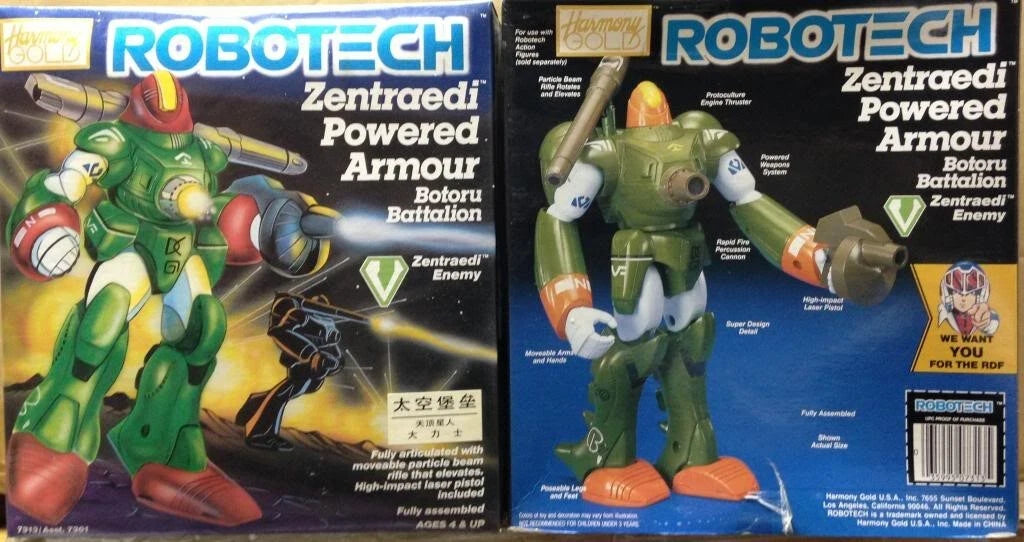 Harmony Gold Robotech Macross Zentradi Army Power Armor Botoru Battalion Figure